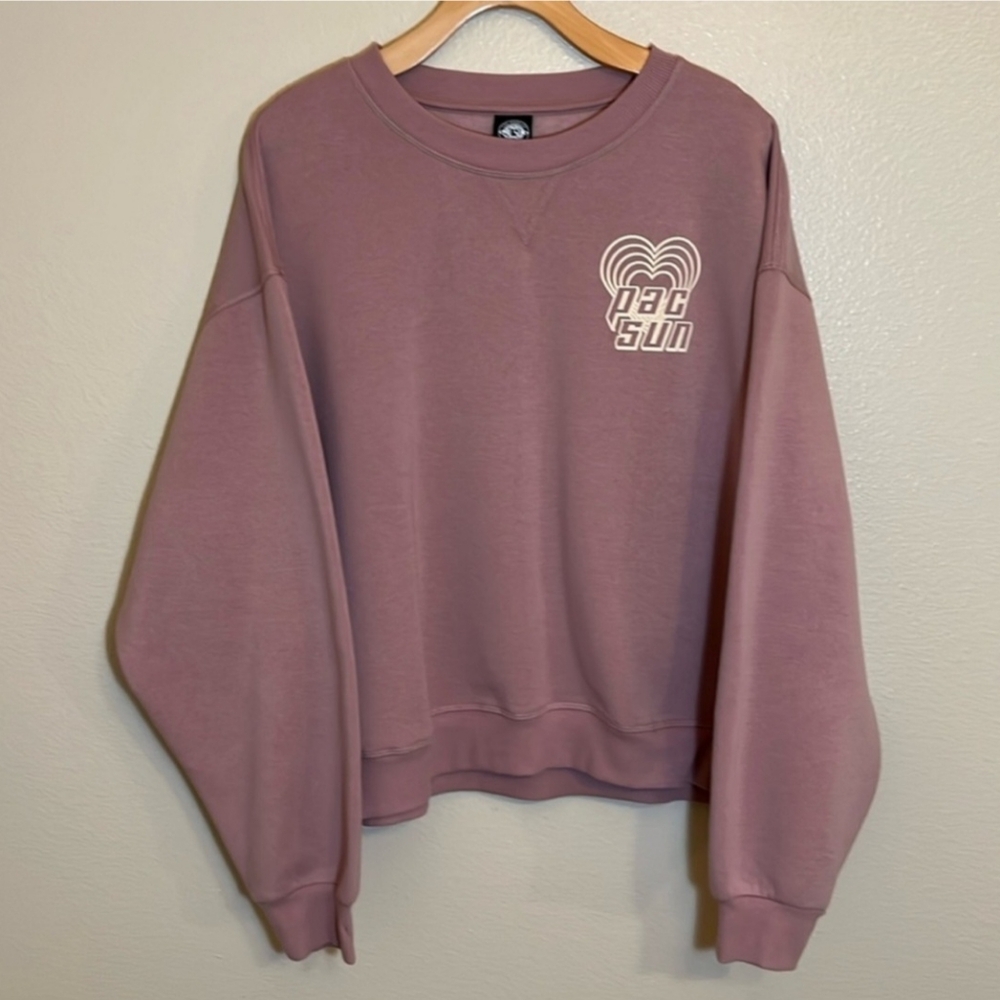 PacSun Pink Oversized Sweatshirt